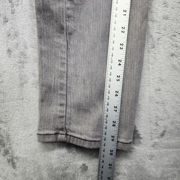 Levi's Jeans Mens W29 L30 Gray 514 Slim Straight Athletic Distressed Denim - Picture 12 of 14